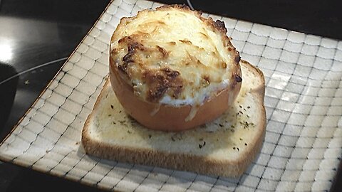 Stuffed Tomato on Garlic Toast