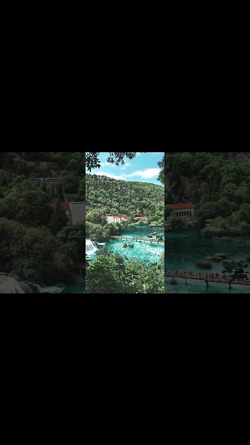 Sound of mountain valley water falling ASMR to help you sleep [Healing music / Meditation music]