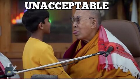 Dalai Lama Demands Boy To Suck His Tongue