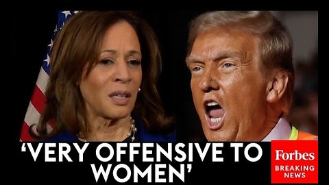 NEW: Kamala Harris Responds To Trump Saying He'll Protect Women Whether They 'Like It Or Not'