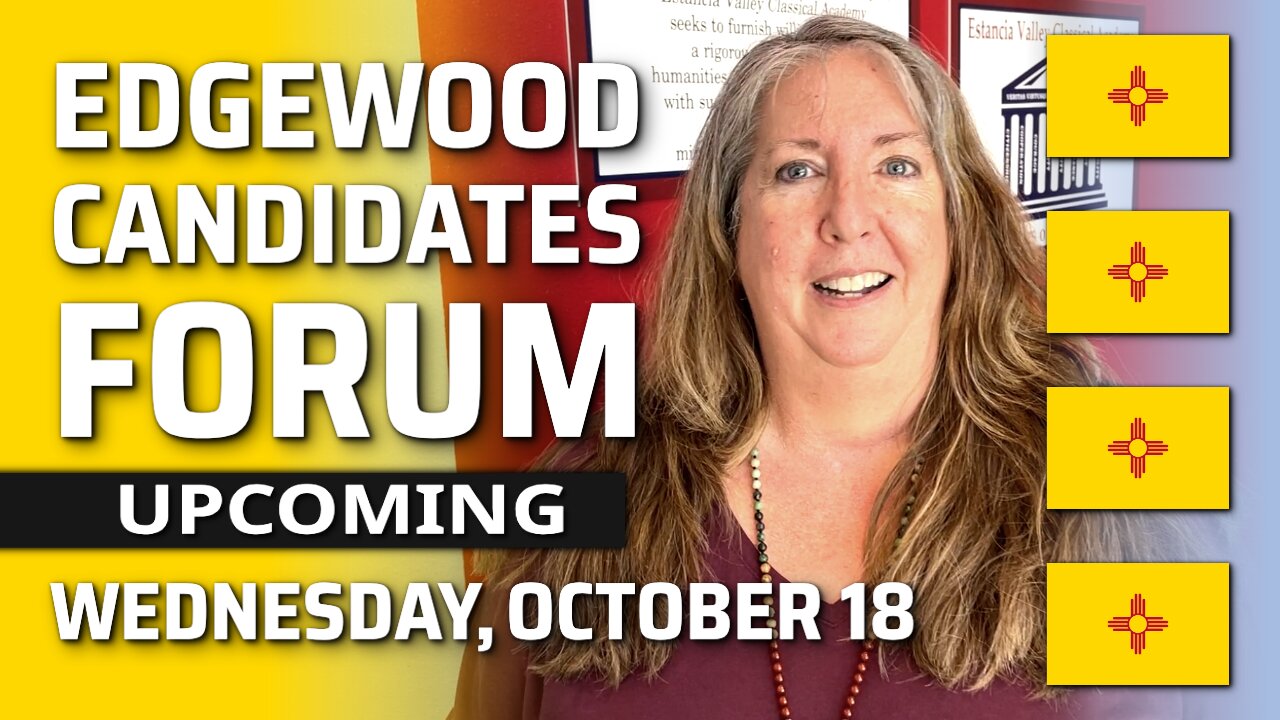 LIVE at 6:30pm, this Wednesday, October 18, 2023 - Edgewood Candidates Forum