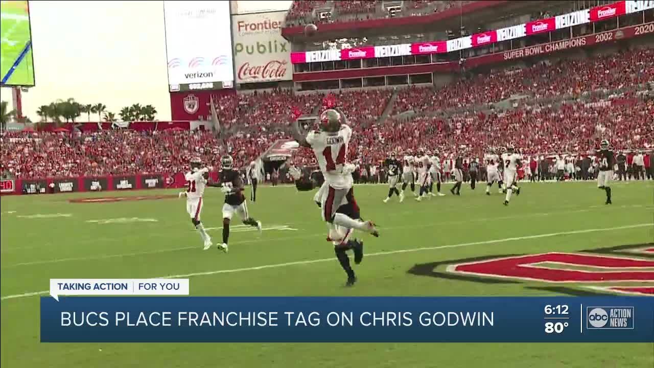 Bucs use franchise tag on WR Chris Godwin for second straight year