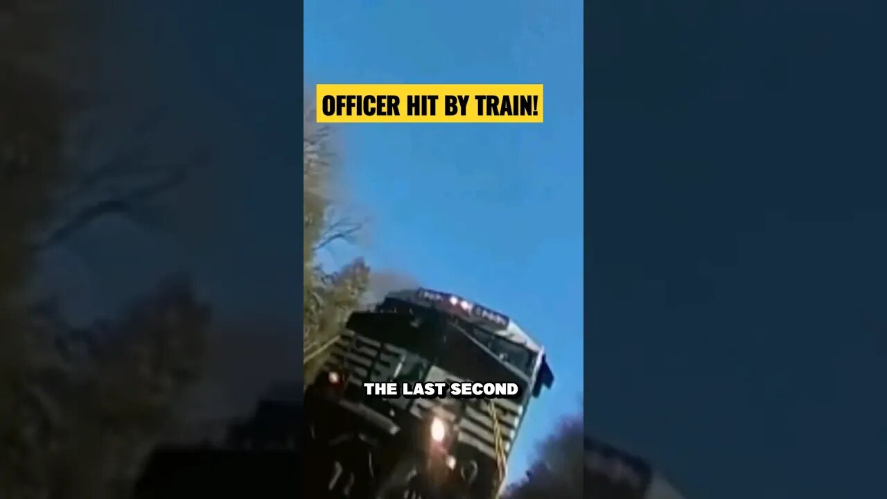 Cop Runs Into Train During Chase