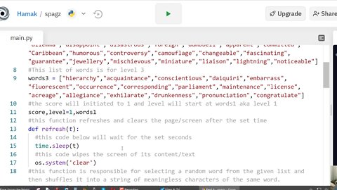 SPAGS - Making of my Python Spelling Game Part 3