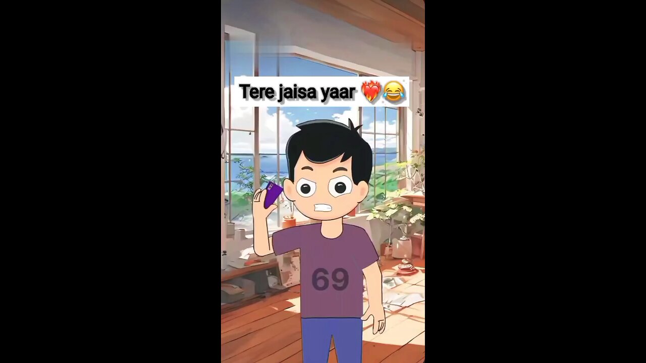 Tere jaisa yaar🔥😂 #shorts #tranding #funny #viral #2danimation