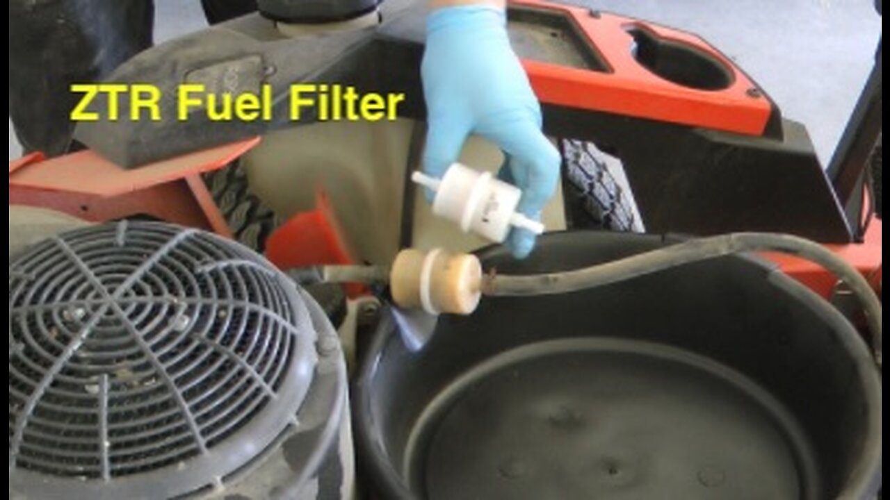 ZTR mower fuel filter replacement