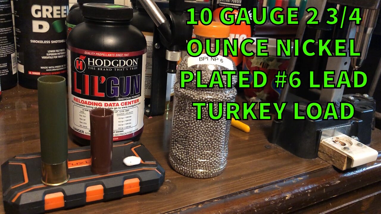 10 Gauge 2 3/4 Ounce Nickel Plated #6 Shot Turkey Load