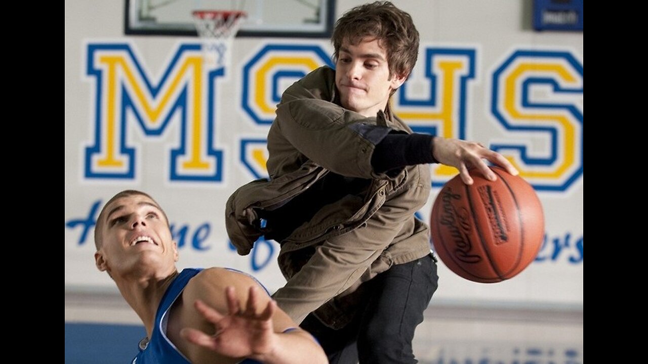 peter parker vs Flash basketball scene amazing spiderman