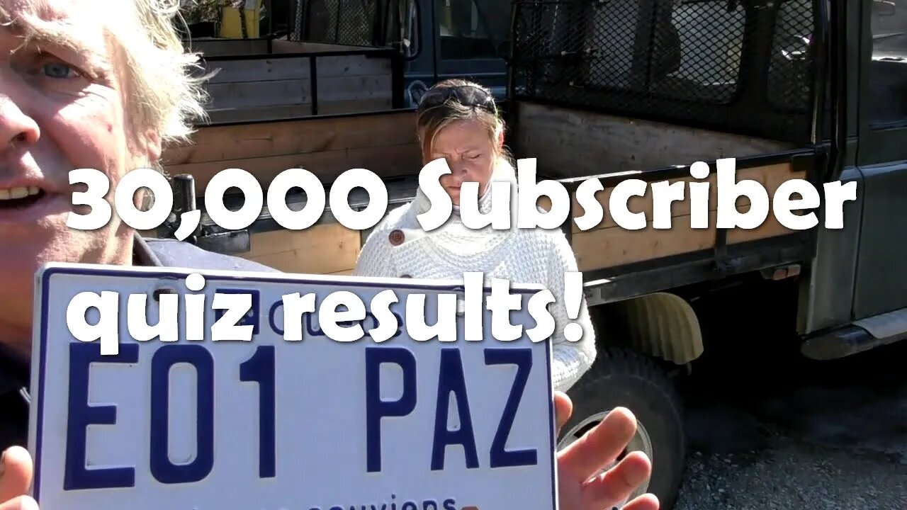 30,000 subscriber quiz winners!