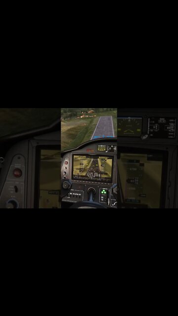 Hill Runway Plane Landing #shorts #short