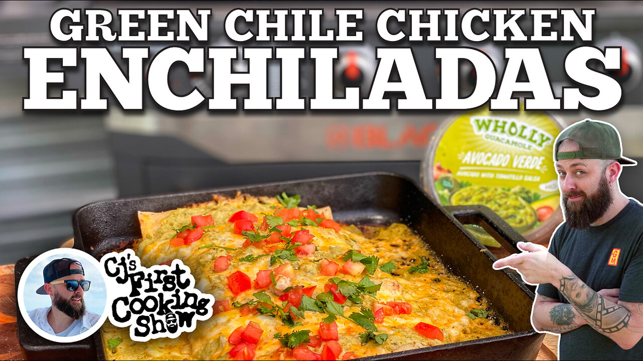 CJ's Green Chile Chicken Enchiladas | Blackstone Griddles