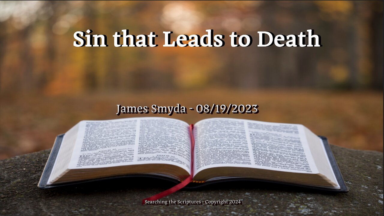 James Smyda - Sin That Leads To Death