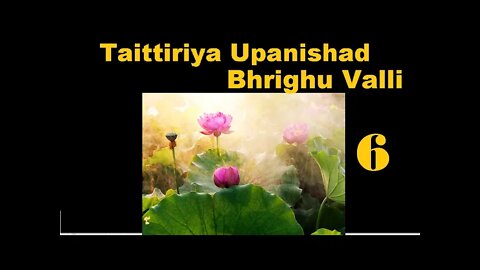 Taittiriya Upanishad Brighu Valli 06