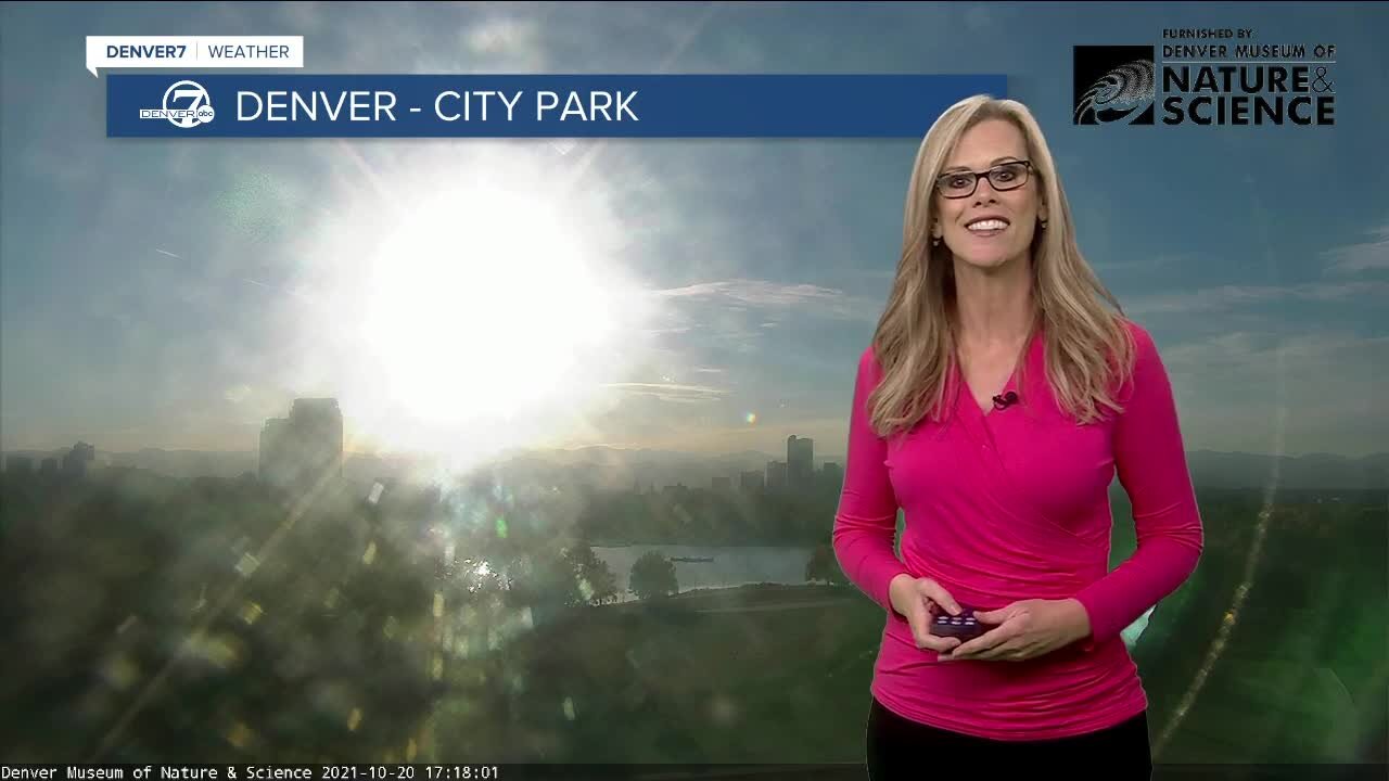 Warming up in Denver with chances for snow in the mountains