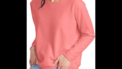 Hanes Women's EcoSmart Crew Sweatshirt