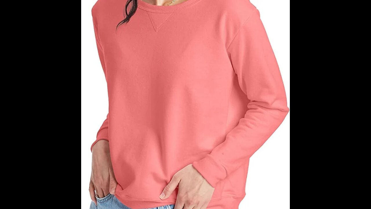 Hanes Women's EcoSmart Crew Sweatshirt