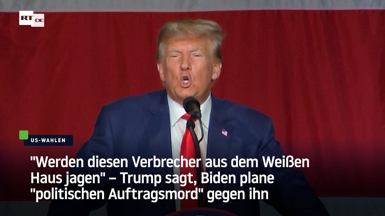 Trump sagt, Biden plane "politischen Auftragsmord" gegen ihn