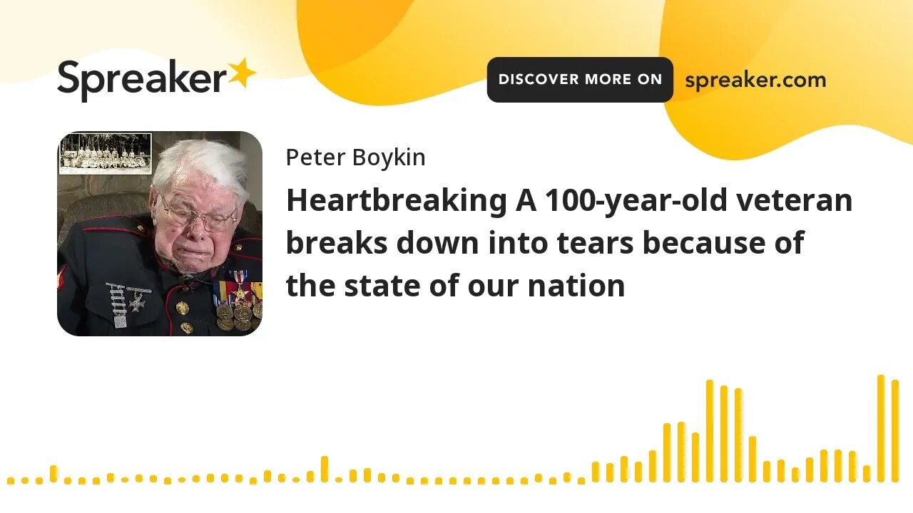 Heartbreaking A 100-year-old veteran breaks down into tears because of the state of our nation