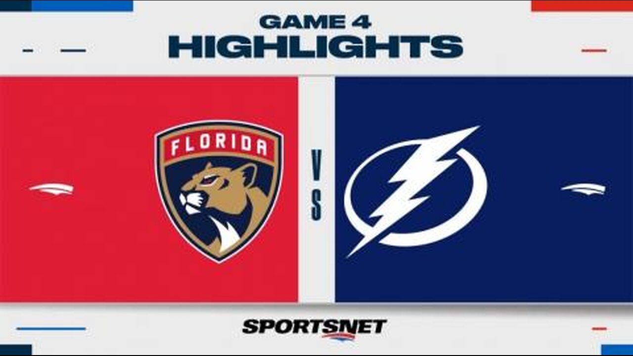 NHL Game 4 Highlights _ Panthers vs Lightning