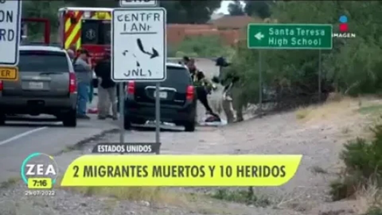 Persecution of migrants ends in tragic accident in Santa Teresa, New Mexico (07/29/2022)