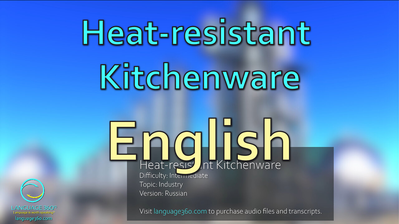 Heat-resistant Kitchenware: English