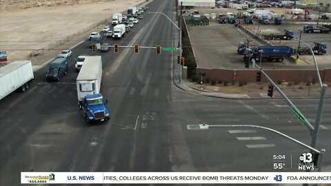 Dave with radar gun at intersection