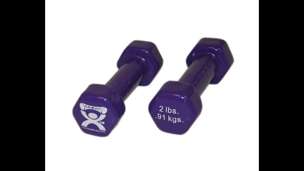 Amazon Basics Vinyl Coated Hand Weight Dumbbell Pair, Set of 2