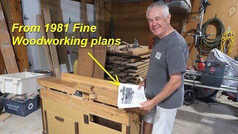Reg's wooden 8" jointer, from 1981 fine woodworking plans