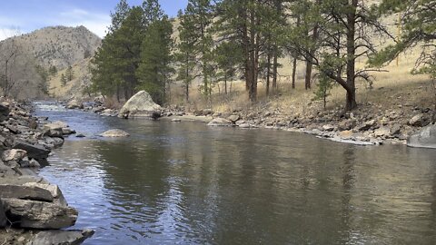 Just listening to the river.