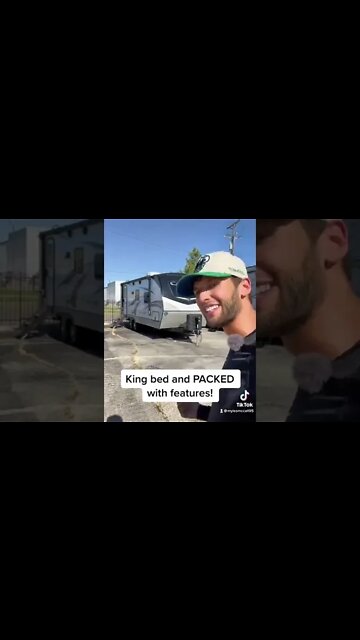 KING Bed and So many more great features in this little RV! 2022 Keystone Cougar 22RBS #shorts #rv