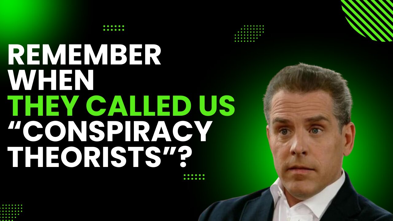 Remember When They Called Us "Conspiracy Theorists"? LOL