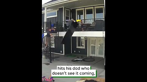 Dad Drops TV After Son's Prank