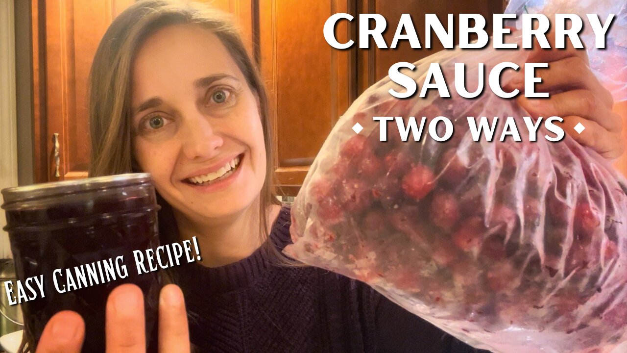 Make-Ahead Thanksgiving Side - EASY Cranberry Sauce Canning Recipe