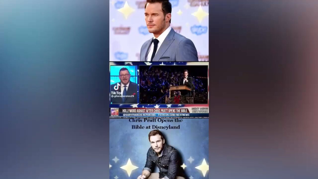 Chris Pratt Opens The Bible At Disneyland