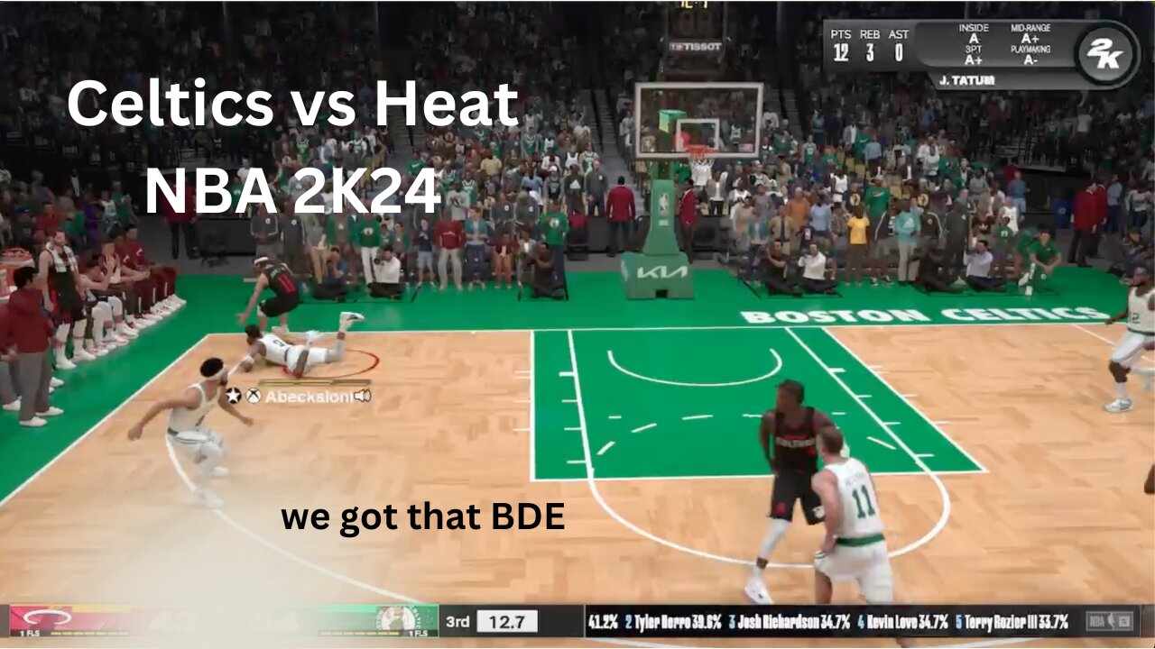 CELTICS VS HEAT | REALISTIC GAMEPLAY | Abeckaloni