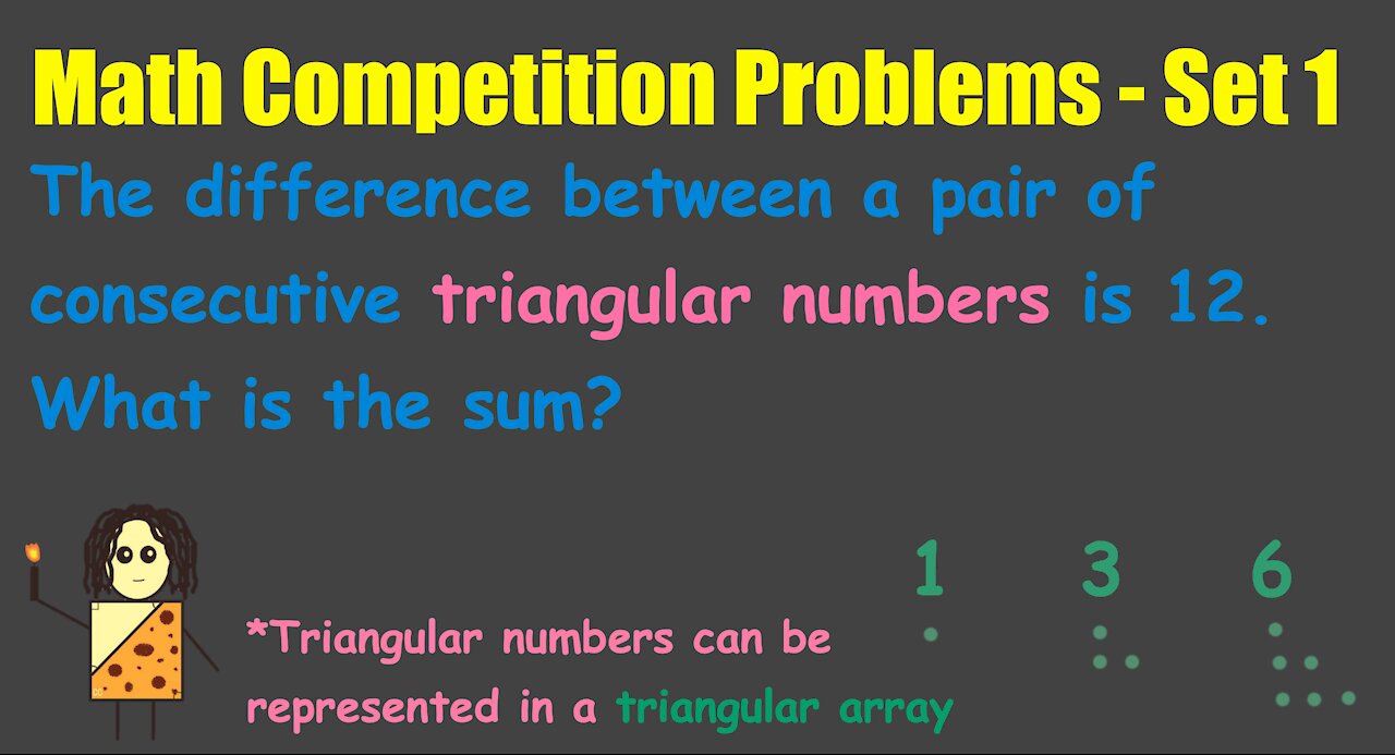 Math Competition Problems - Set 1