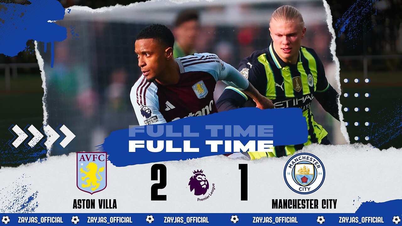 Highlights-ASTON VILLA 2-1 MANCHESTR CITY | Premier League 23/24