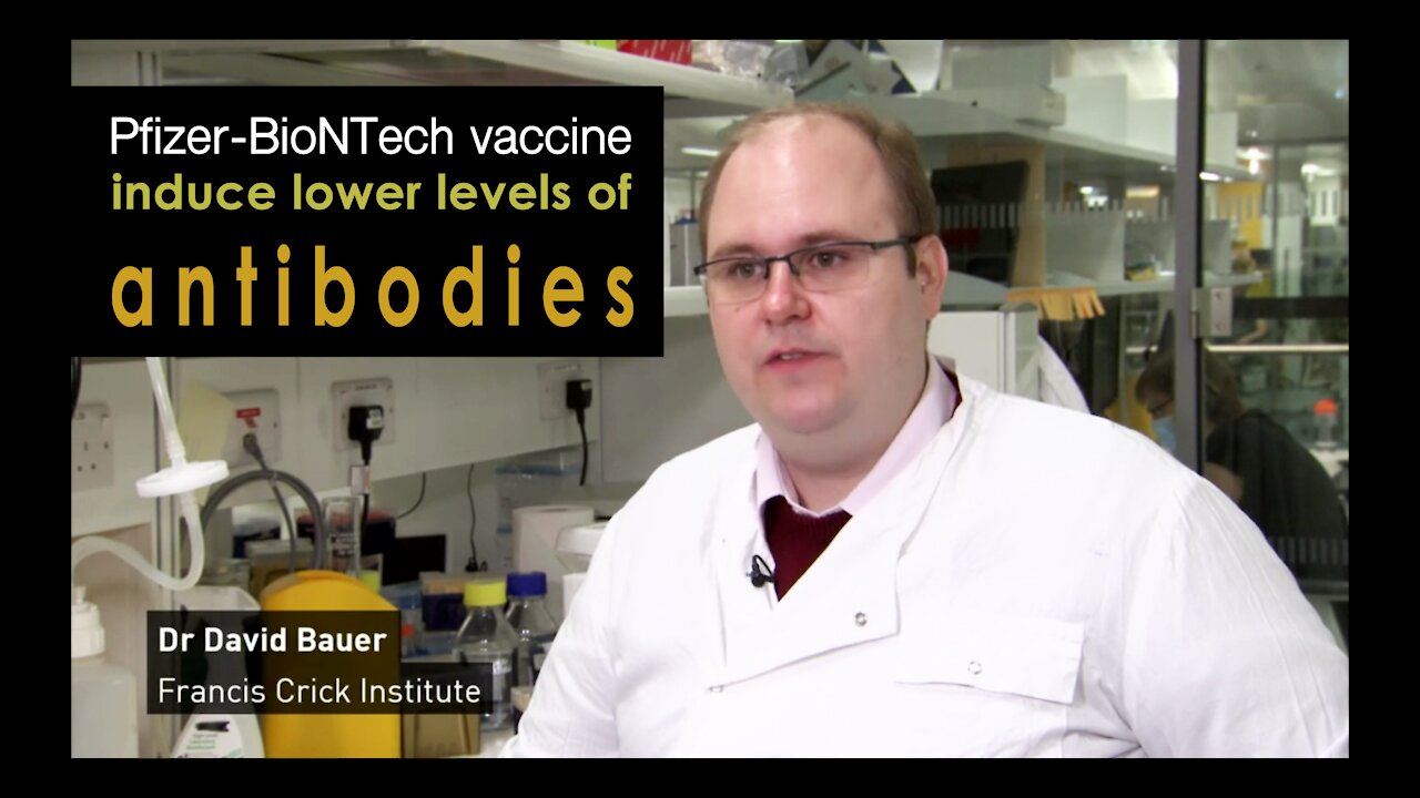 Dr David Bauer: Pfizer vaccine produces fewer key antibodies 04/06/2021
