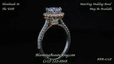 BBR 675E Diamond Engagement Ring By BloomingBeautyRing.com