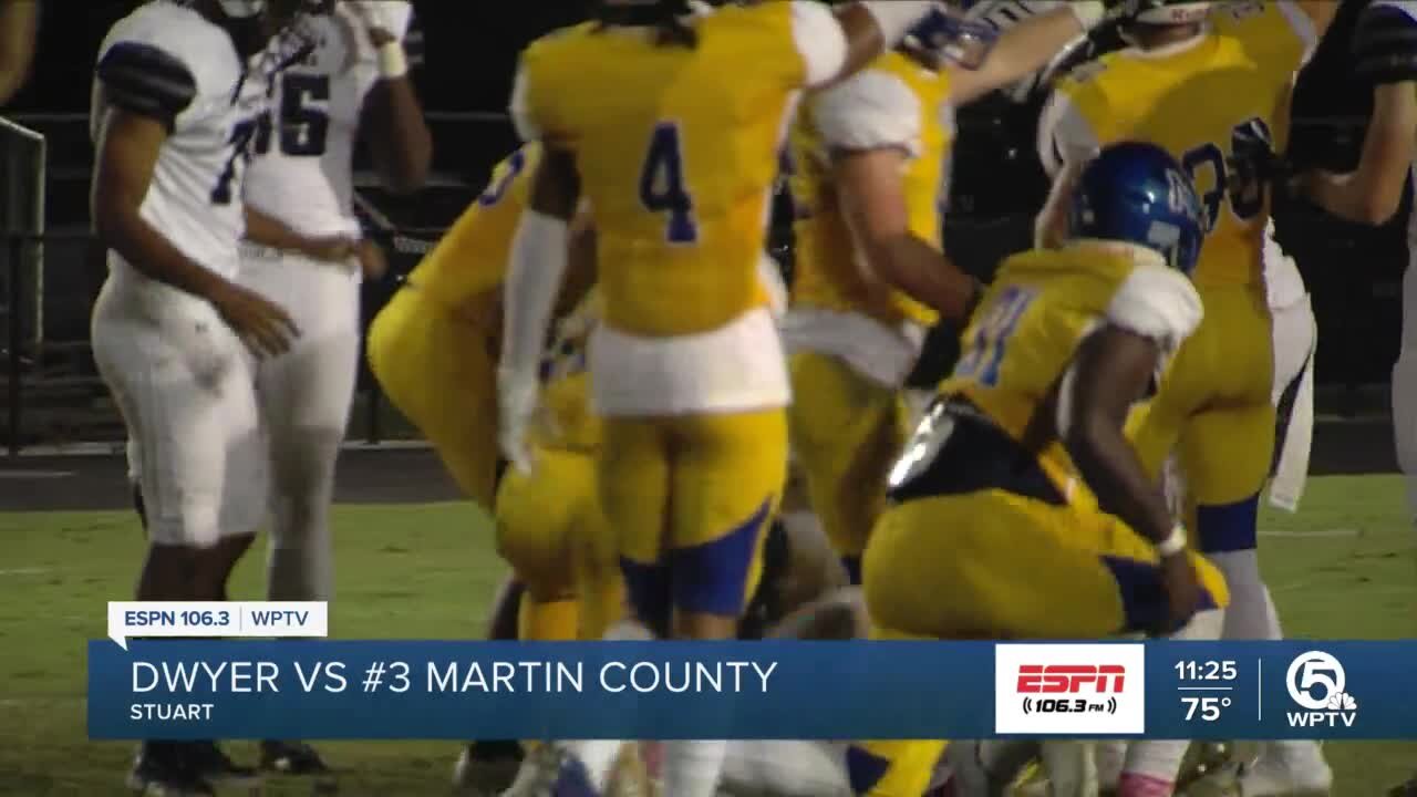 Martin County football wins district title