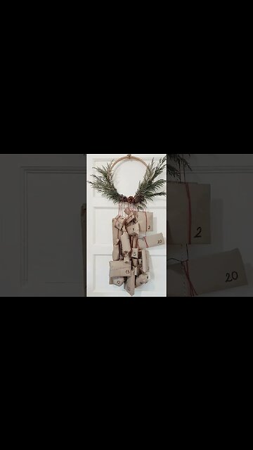 DIY EASY CHRISTMAS ADVENT CALENDAR #shorts #adventcalendar #diychristmasdecor #christmas2022
