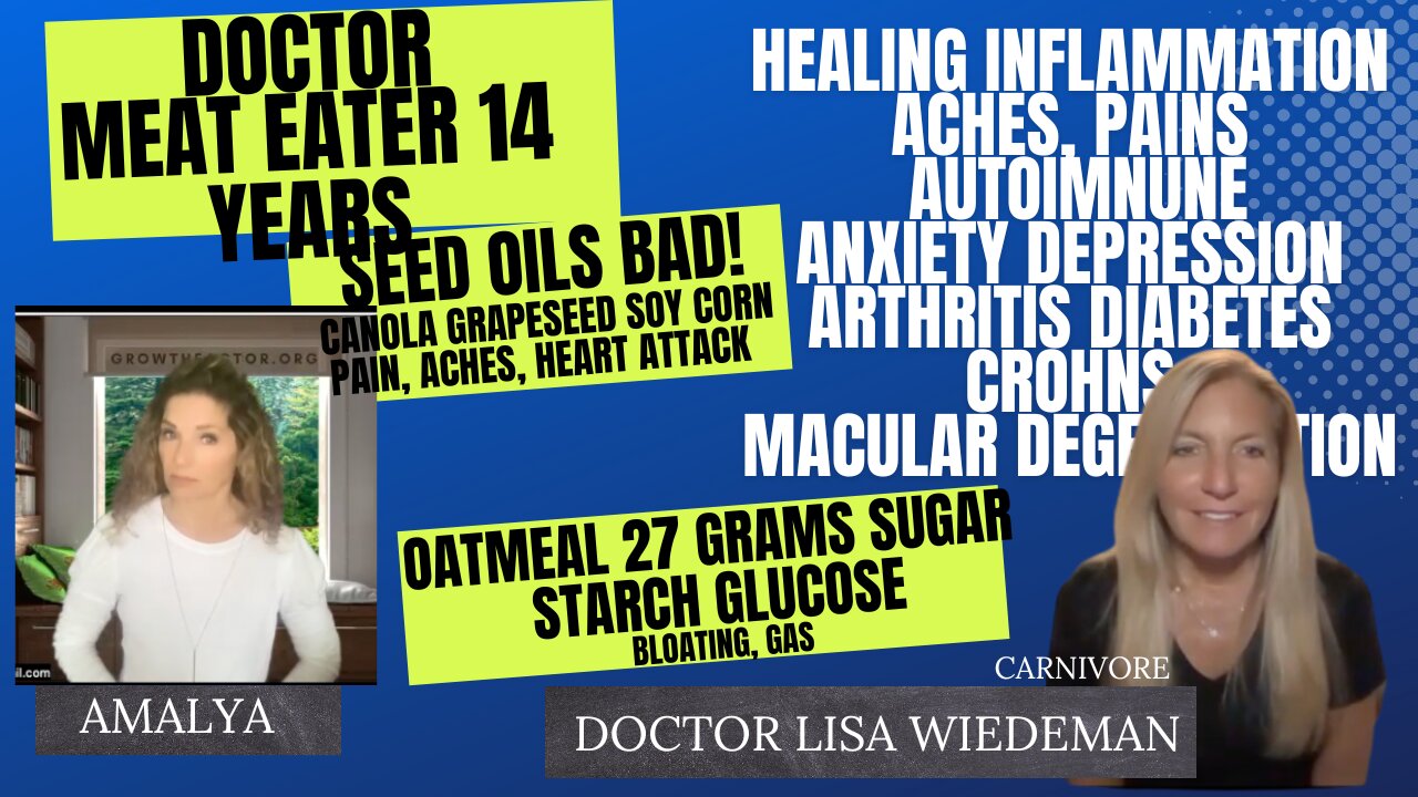 CARNIVORE DOCTOR WIEDEMAN HEALS PAIN, ANXIETY, DEPRESSION, CROHNS, IBS, ARTHRITIS, ECZEMA, BLOAT, MACULAR DEGENERATION, VITILIGO, EATING DISORDER