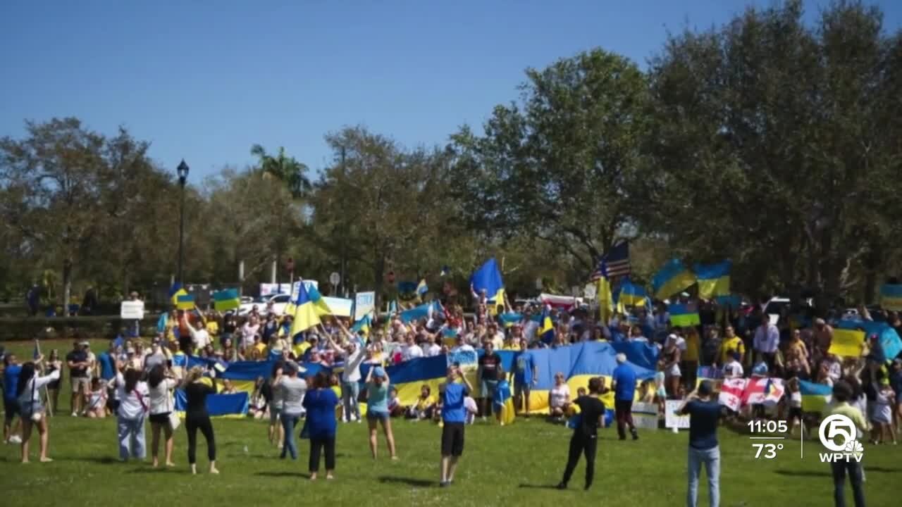 Boca Raton rally held in support of Ukraine