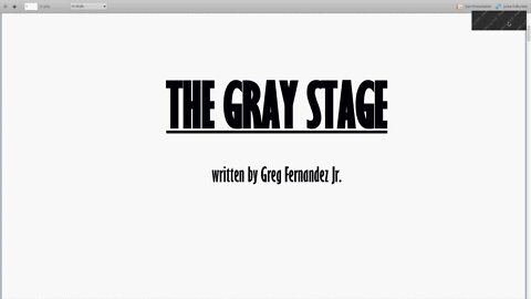 The Gray Stage - Last Chapter