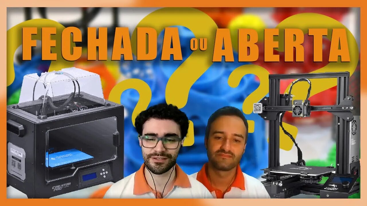 🔵ABERTA OU FECHADA? | Qual melhor impressora 3D para iniciar?