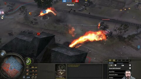 SkYisTheLimit, RunIntoMySkill vs Phalanx, Hugh Jass || Company of Heroes 1