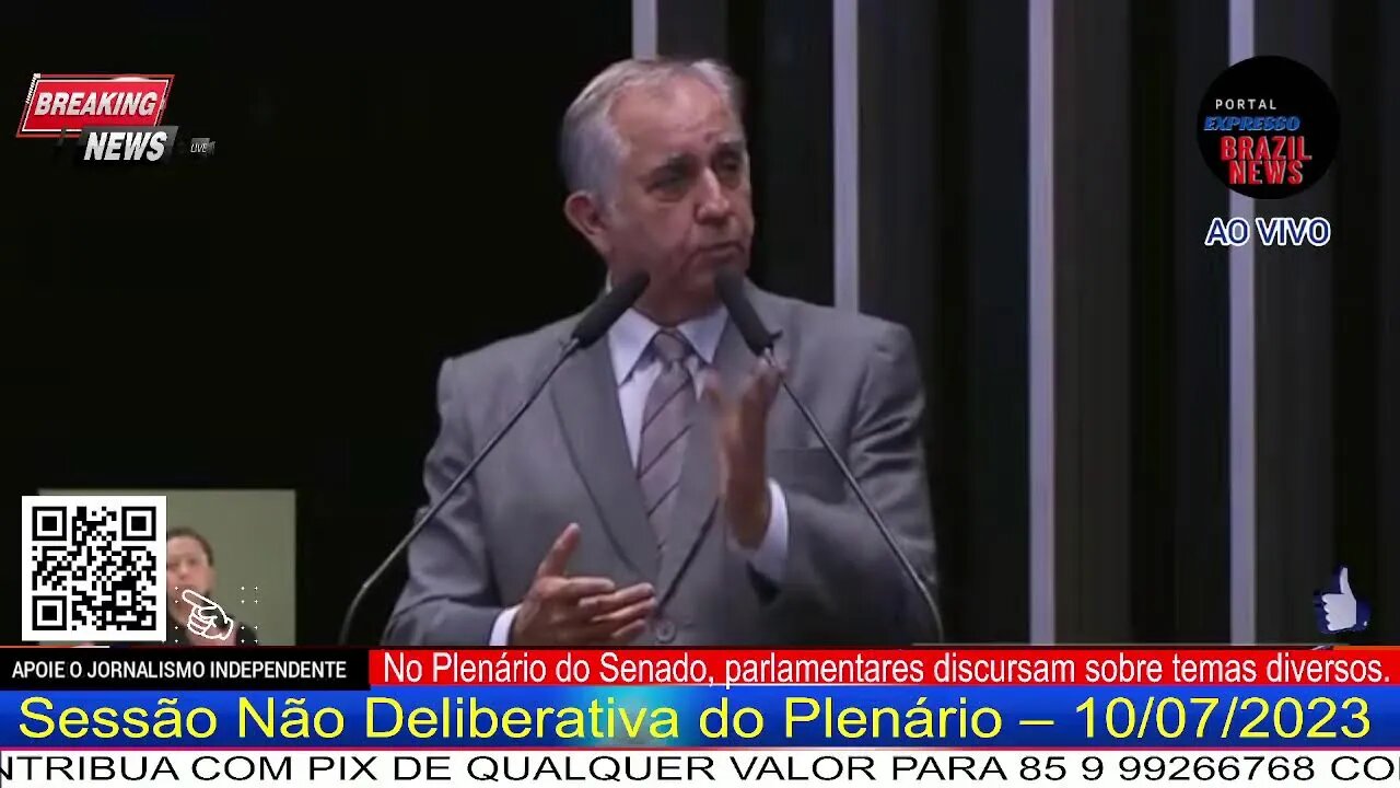 Ao Vivo: Sessão Não Deliberativa do Plenário – 10/07/2023