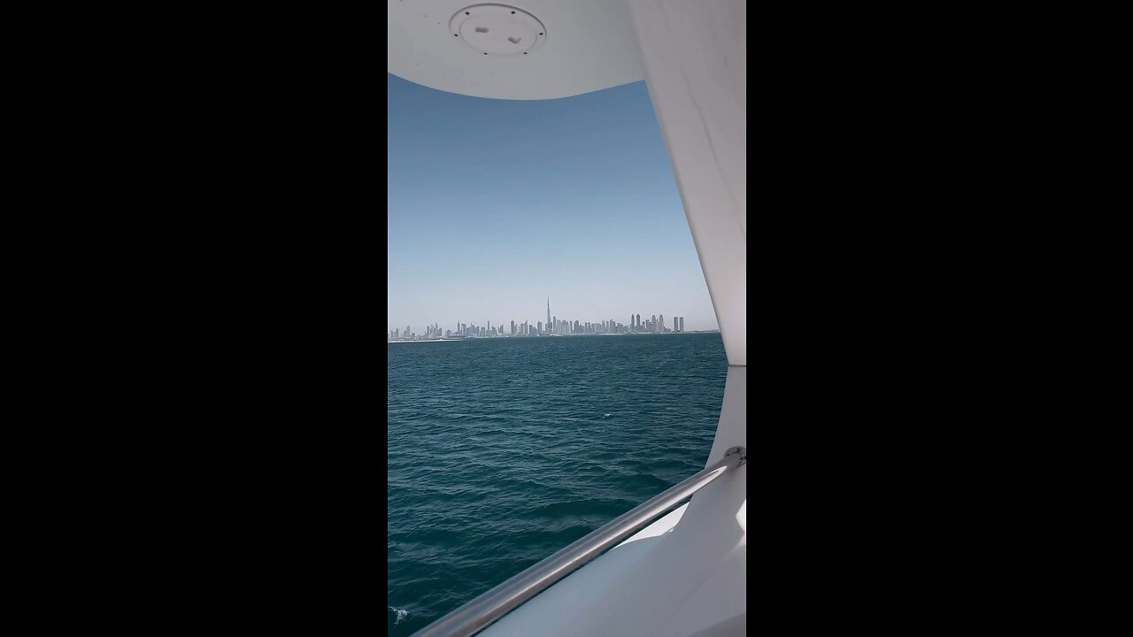 Beautiful View of Dubai From Yacht