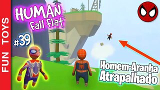 Human Fall Flat: Homem-Aranha ATRAPALHADO na 2ª parte desta fase IRADA chamada LUMBER 😂😂😂 #39