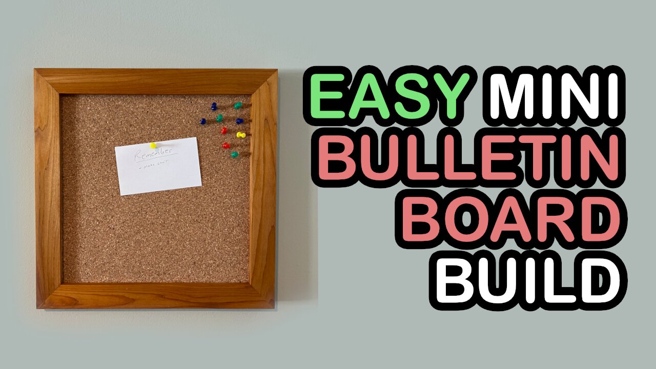 Easy Mini Bulletin Board Build | Shop Noise